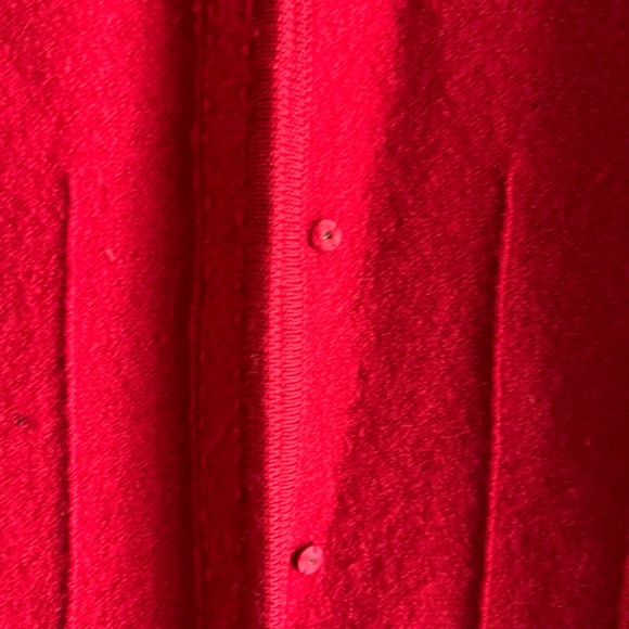Red Jillian Jones Boiled Wool Jacket size M - Picture 5 of 9